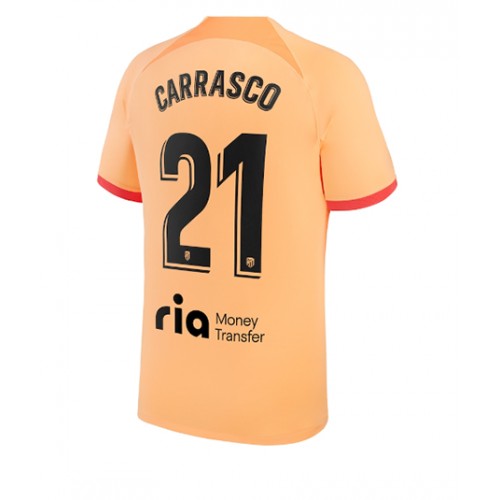 Fotbalové Dres Atletico Madrid Yannick Carrasco #21 Alternativní 2022-23 Krátký Rukáv